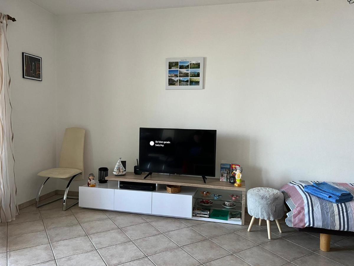 1 Zimmer Apartment Mit Seesicht Und Pool Gambarogno Kültér fotó
